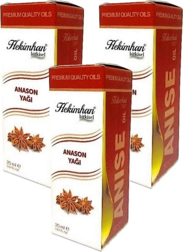 Hekimhan Bitkisel Anason Yağı 20 Ml 3 Adet - Image 1