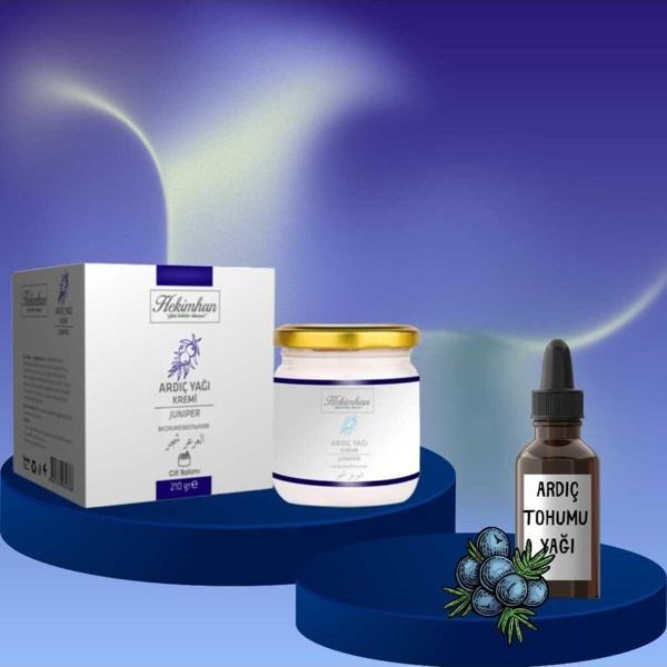 Hekimhan Bitkisel Ardıç Yağı Kremi 210 Gr Ve Ardıç Tohumu Yağı 20 Ml - Image 1