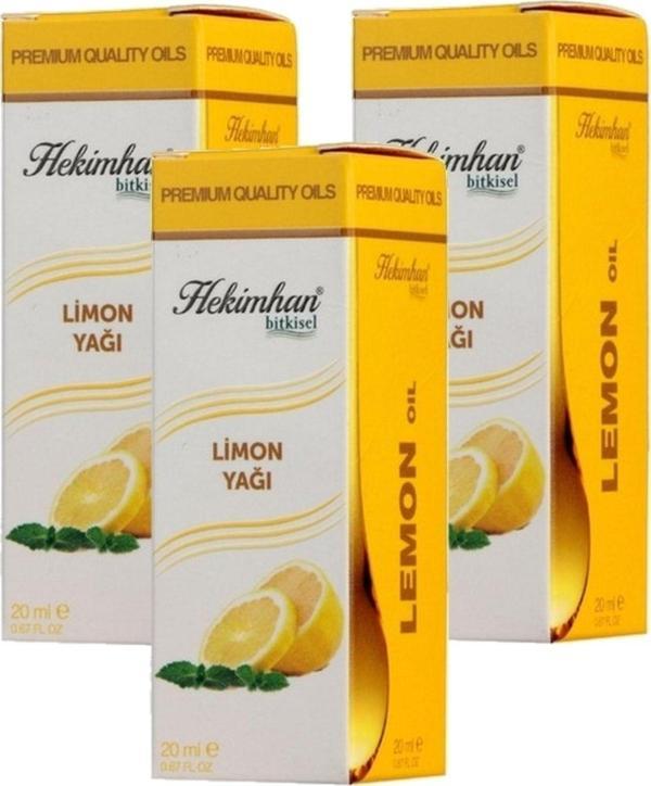 Hekimhan Bitkisel Limon Yağı 20 Ml 3 Adet - Image 1