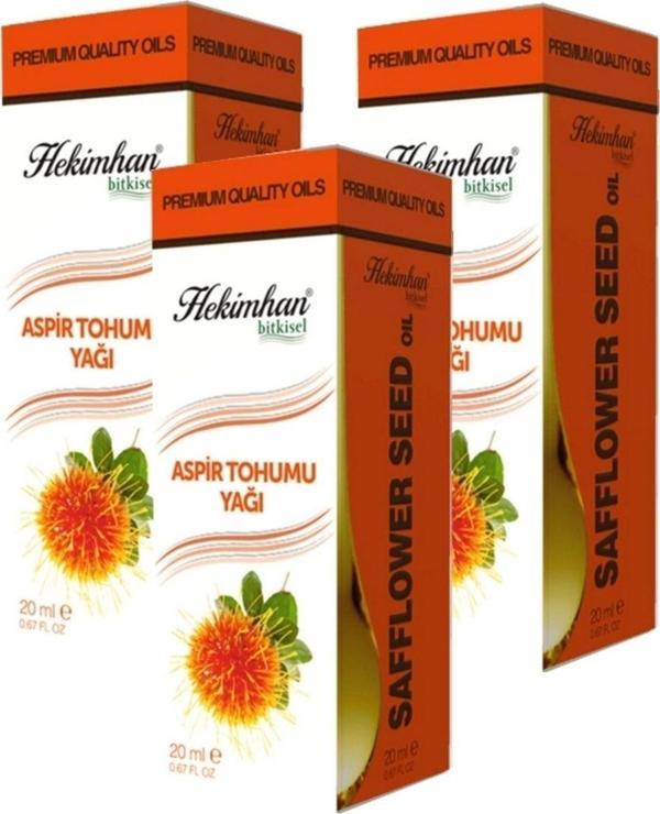 Hekimhan Bitkisel Aspir Tohumu Yağı 20 Ml 3 Adet - Image 1