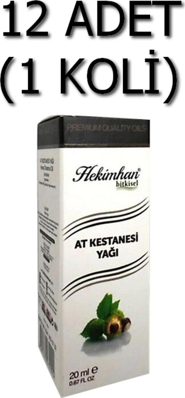 Hekimhan Bitkisel At Kestanesi Yağı 20 Ml 12 Adet (1 Koli) - Image 1