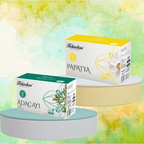 Hekimhan Bitkisel Papatya Çayı 20'Li + Adaçayı 20'Li - Image 1