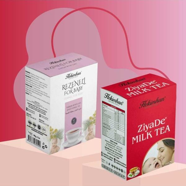 Hekimhan Bitkisel Bebek Uyku Seti Rezeneli Bebek Çayı Ve Milk Tea Emziren Anne Süt Çayı - Image 1