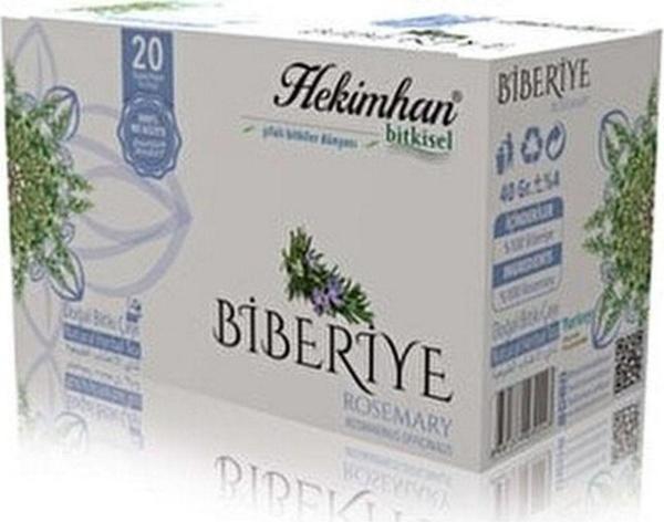 Hekimhan Bitkisel Biberiye Çayı 20'Li Süzen Poşet 6 Adet - Image 1