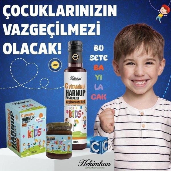 Hekimhan Bitkisel C Vitaminli Harnup Ekstraklı Çocuk Macunu Ve Pekmezi - Image 1