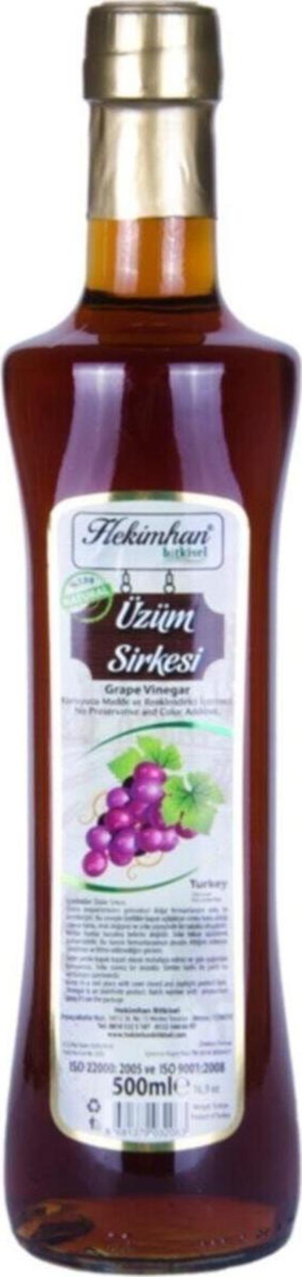 Hekimhan Bitkisel Üzüm Sirkesi 500 Ml - Image 1