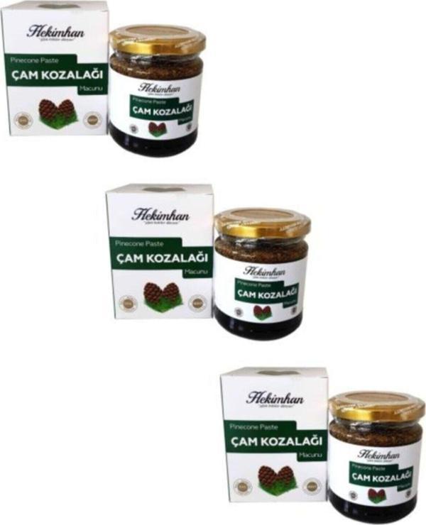 Hekimhan Bitkisel Çam Kozalağı (Servi) Macunu 240 Gr X 3 Adet - Image 1