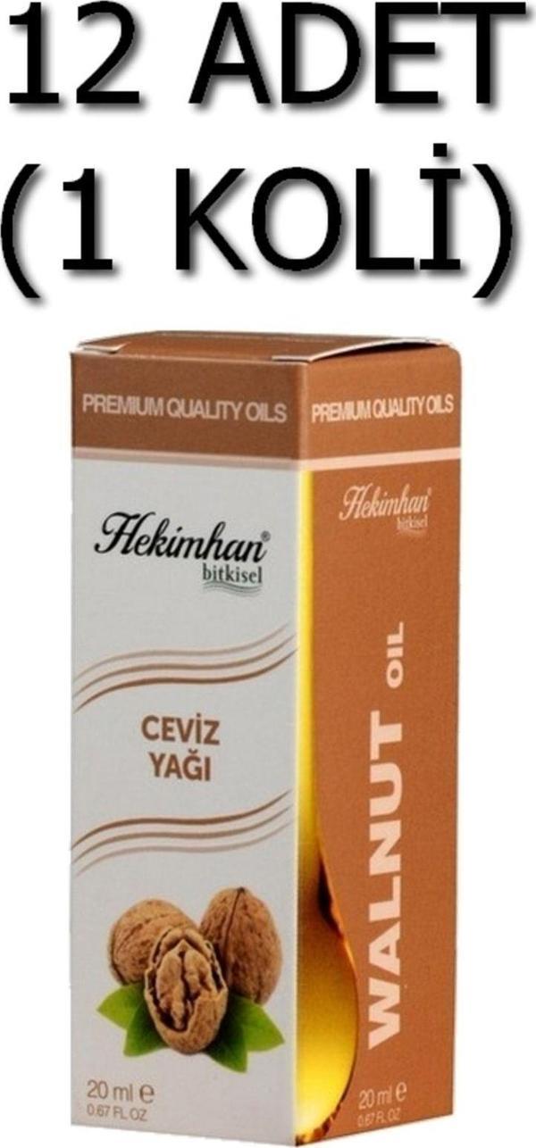 Hekimhan Bitkisel Ceviz Yağı 20 Ml 12 Adet (1 Koli) - Image 1