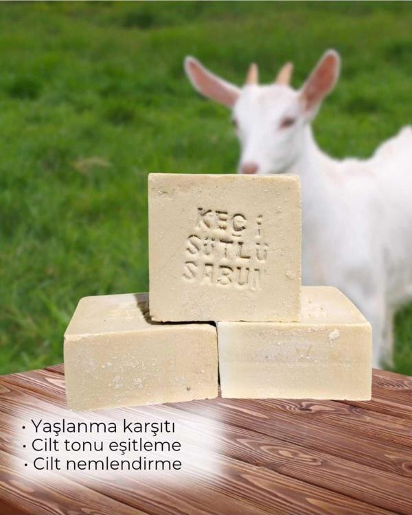 Çare Burada Keçi Sütü Sabun Doğal El Yapımı 3 Adet - Image 1