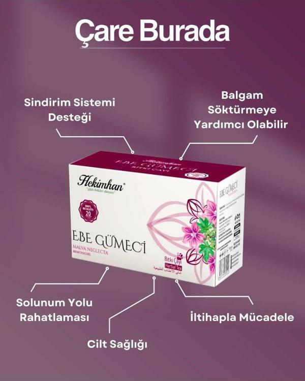 Hekimhan Bitkisel Ebe Gümeci Çayı 20 Süzen Poşet - Image 1