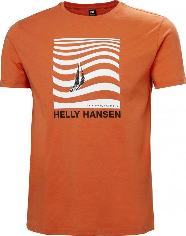 HELLY HANSEN SHORELINE T-SHIRT 3.0 HHA.54601Bonfire - Image 1