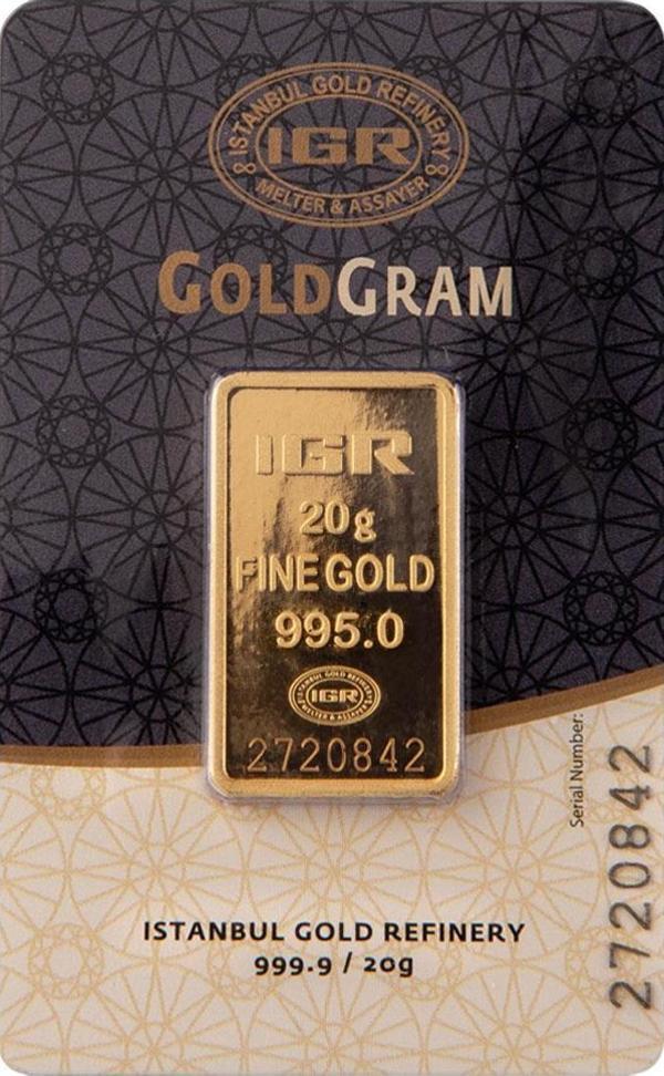 RimaGold 20 gr 24 Ayar İAR Gram Altın - Image 1
