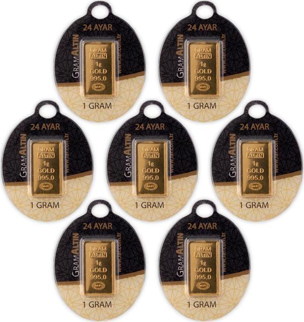 RimaGold 7 Adet 1 gr 24 Ayar İAR Gram Altın - Image 1