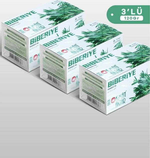 DVD Lokman Aktar Biberiye Çay 20 Adet Bardak Poşet Çay 40 Gr x 3 Adet - Image 1