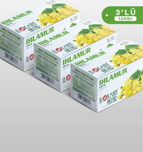 DVD Lokman Aktar Ihlamur Çay 20 Adet Poşet Çay 40 Gr x 3 Adet - Image 1