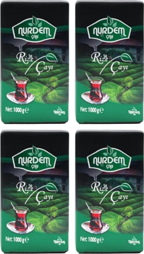 Nurdem Çay Rize Çayı 1000 Gr x 4 Adet - Image 1