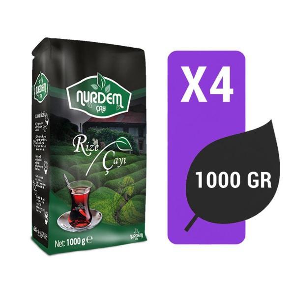Nurdem Çay Rize Çayı 1000 Gr x 4 Adet - Image 1