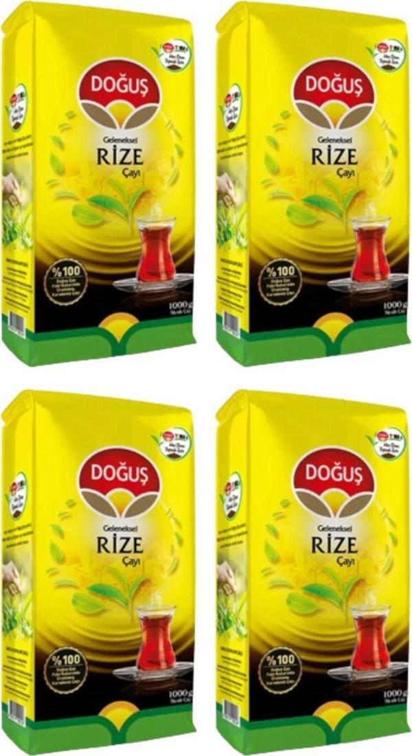 Doğuş Geleneksel Rize Çayı 1000 gr x 4 Adet - Image 1
