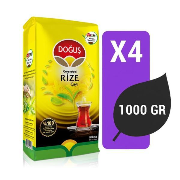 Doğuş Geleneksel Rize Çayı 1000 gr x 4 Adet - Image 1