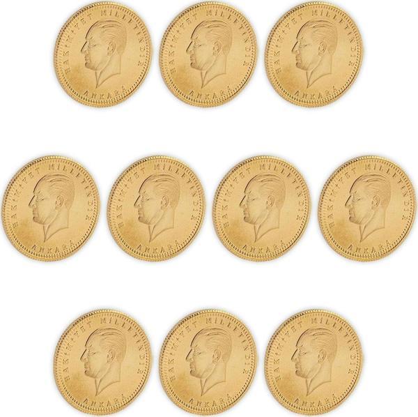 Rima Gold 10 Adet Ata Çeyrek Altın Yeni Tarihli Set - Image 1