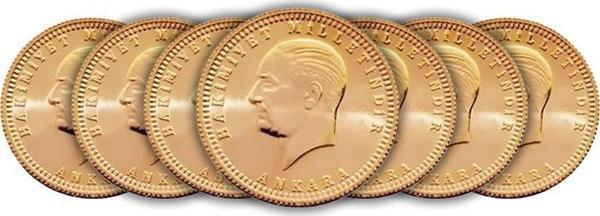 RimaGold 7 Adet Ata Çeyrek Altın Yeni Tarihli Set - Image 1