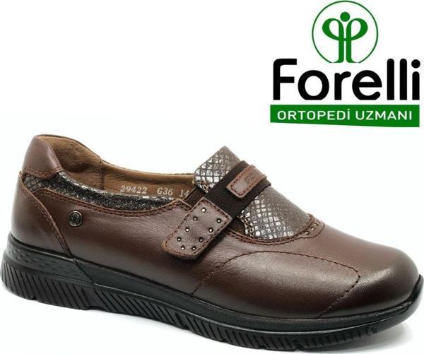Forelli Tulıp Hakiki Deri Ortopedik Comfort Kadın Casual Ayakkabı - Image 1