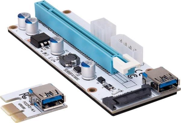 S-LINK Sl  Ex10 Pcı E 1x To 16x Sata 6pin Bitcoin Riser Ekran Kartı Yükseltici - Image 1