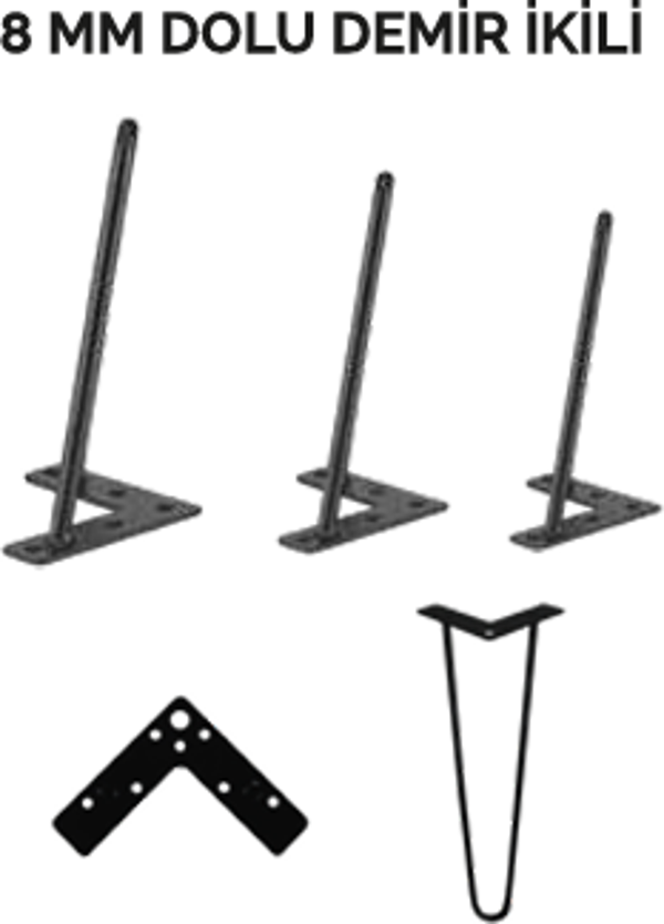 Firkete Sehpa Masa Ayağı 40 cm. - Image 1