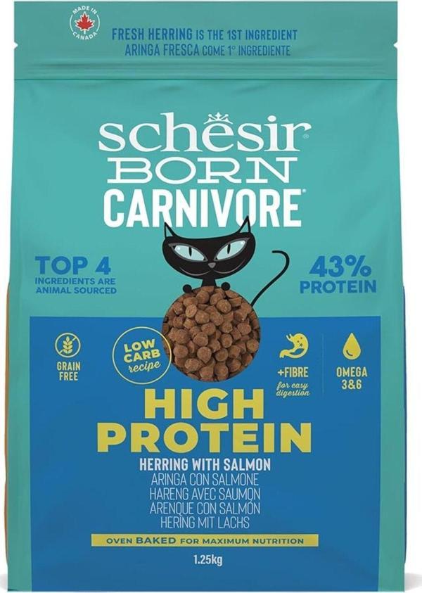 Born Carnivore Somonlu Ve Ringa Balıklı Yetişkin Kedi Maması 1,25kg - Image 1