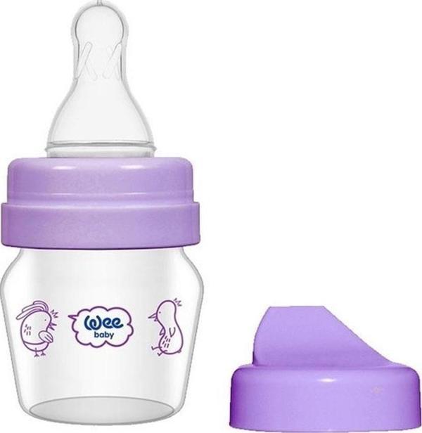 Wee Baby 0-6 Ay Mini Cam Alıştırma Bardağı Seti 30 Ml - Mor - Image 1