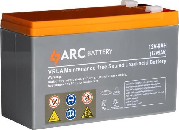 ARCc 12 Volt 9 Amper Agm Ups Akü 2024 - Eski Akü İadesiz - Image 1