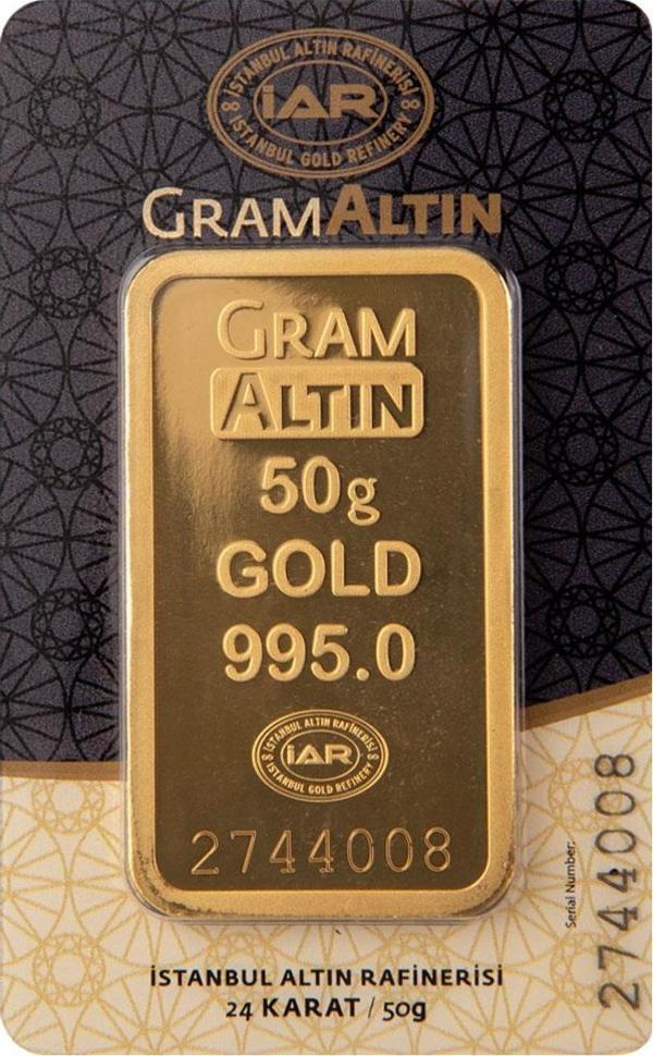 RimaGold 50 gr 24 Ayar İAR Gram Altın - Image 1