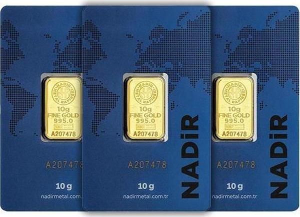 RimaGold 3 Adet 10 gr 24 Ayar NadirGold Gram Altın - Image 1
