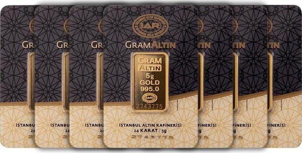 RimaGold 7 Adet 5 gr 24 Ayar İAR Gram Altın - Image 1