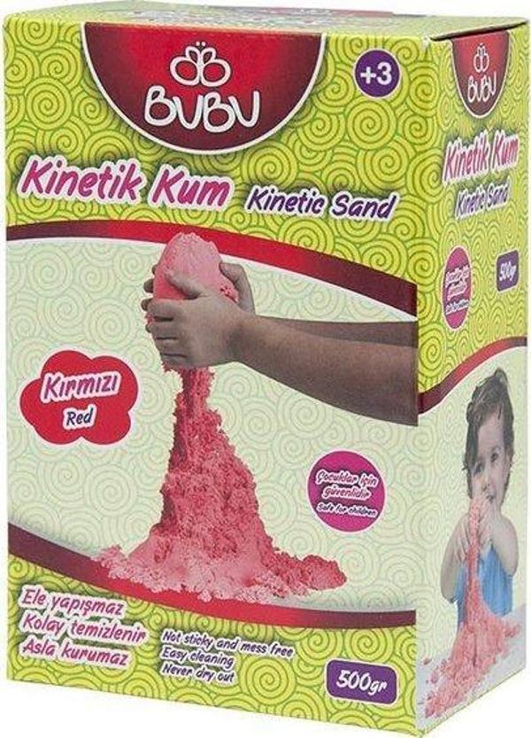 Bubu Bu Bu Kinetik Kum 500 Gr. Kırmızı Ku0006 - Image 1