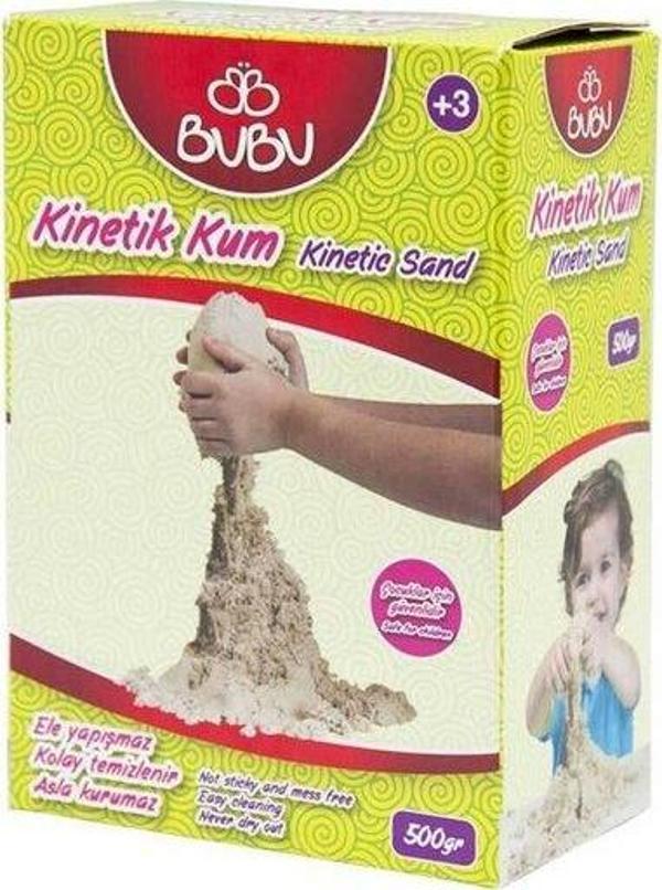 Bubu Bu Bu Kinetik Kum 500 Gr. Natural Ku0001 - Image 1