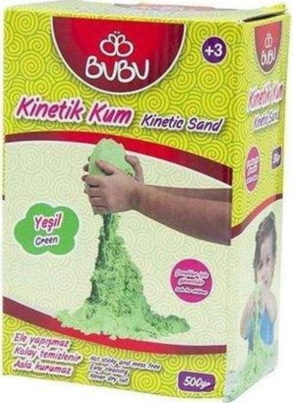 Bubu Bu Bu Kinetik Kum 500 Gr. Yeşil Ku0003 - Image 1