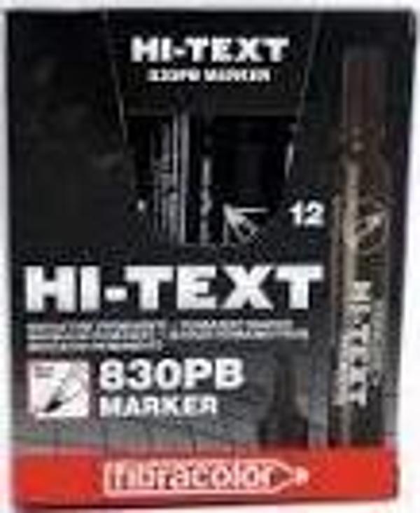 Hi-Text Permanent Marker Yuvarlak Uç Siyah 12 Adet (Kutu) - Image 1