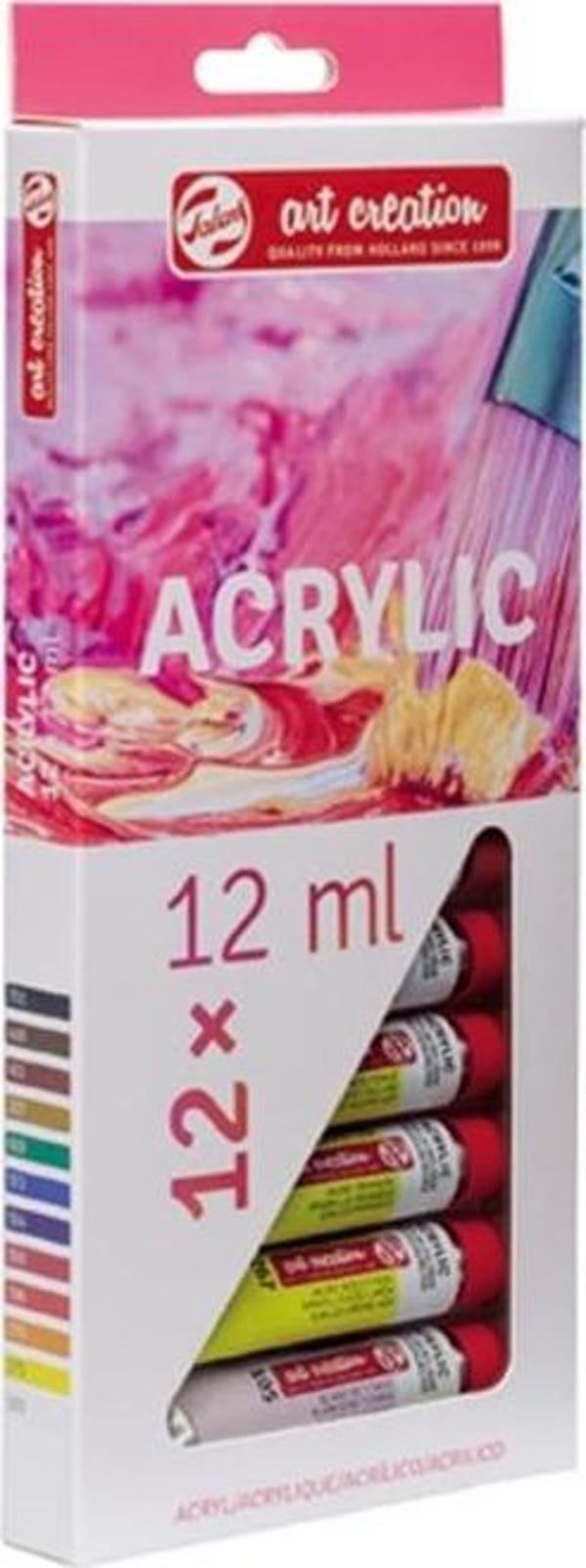 Talens Art Creation Akrilik Boya Seti 12 Renk x 12ml. - Image 1