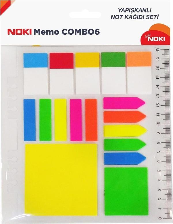 Noki Memo Combo 6 Yapışkanlı Not Kağıdı Seti - Image 1