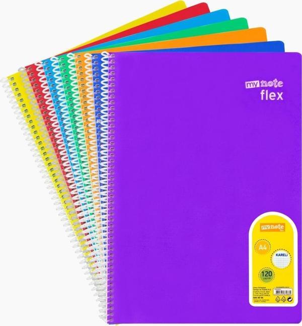 Umur My Note 120 Yaprak Kareli Spiralli Defter - Plastik Kapak A4 - Image 1