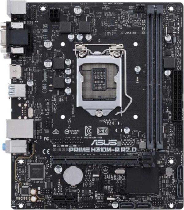 ASUS PRIME H310M-E R2.0 Intel H310 1151 Soket 2666MHz DDR4 USB 3.1 HDMI Anakart - Image 1