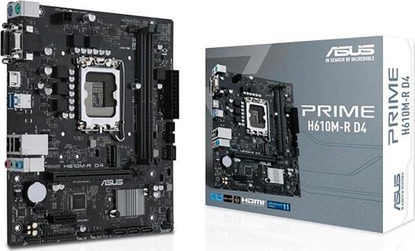 ASUS Prıme H610m-r D4 Ddr4 Hdmı-dvı Pcıe 16x V4.0 1700p Matx - Image 1