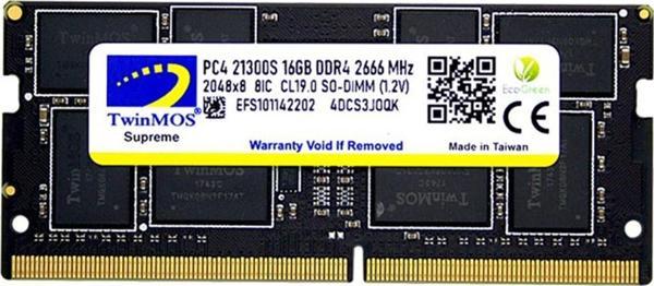 TwinMOS 16 Gb Ddr4 2666mhz Twınmos Sodımm(MDD416GB2666N) - Image 1