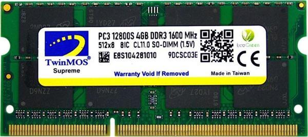 TwinMOS Ddr3 4gb 1600mhz 1.5v Notebook Ram - Image 1