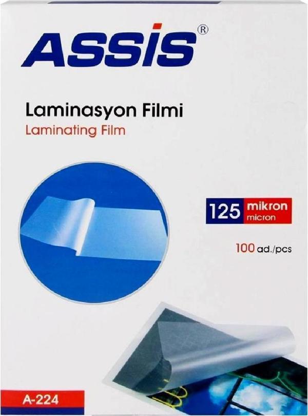 Assis A4 Laminasyon Filmi 100 Adet 125 Mikron - Image 1