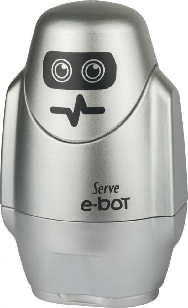 Serve E-Bot Silgili Kalemtıraş Metalik Renkler Metalik Gri - Image 1