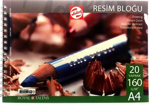 Talens A4 160 gram 20 Yaprak Spiralli Çizim Blok Çizim Defteri - Image 1