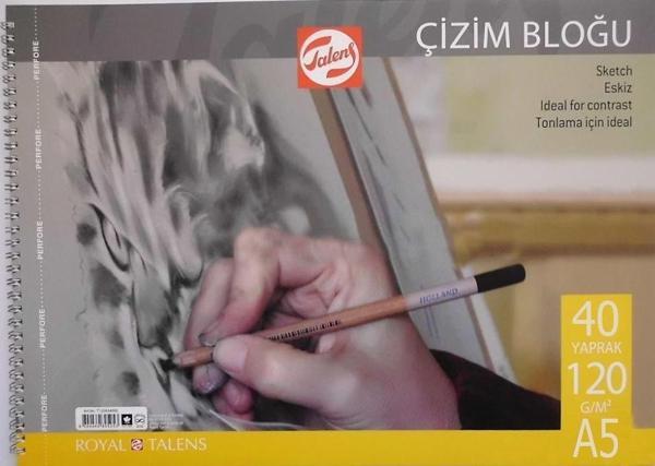 Talens Çizim Bloğu Eskiz Çizim Defteri (A5) 120gr 40 Sayfa - Image 1