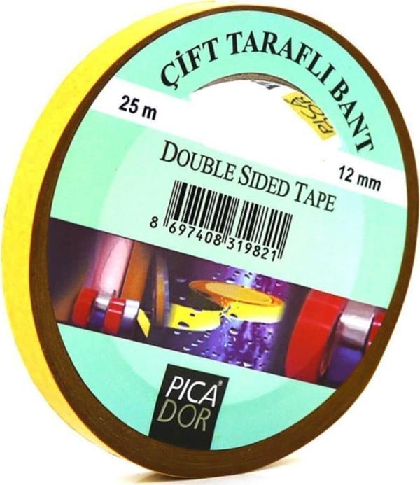 Picador 12 Mm X 25 Mt Çift Taraflı Bant - Image 1